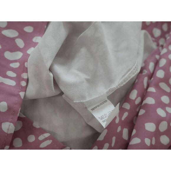 Women's Pink & White Cheetah Puff Sleeve top L - Picture 7 of 7